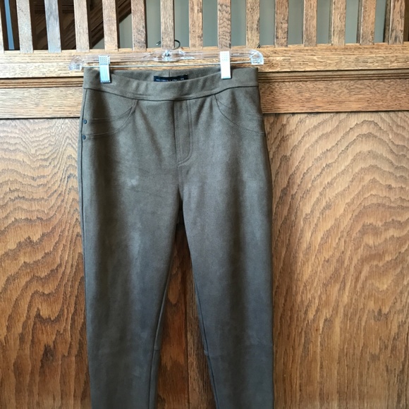 Sanctuary x Anthropologie Sueded Brown Leggings size XS - Picture 3 of 5